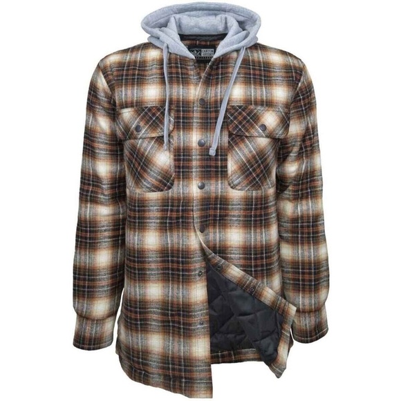 Dakota Grizzly Men's Providence Quilted Shirt Jacket in Rust Size 2X NEW - Picture 1 of 7